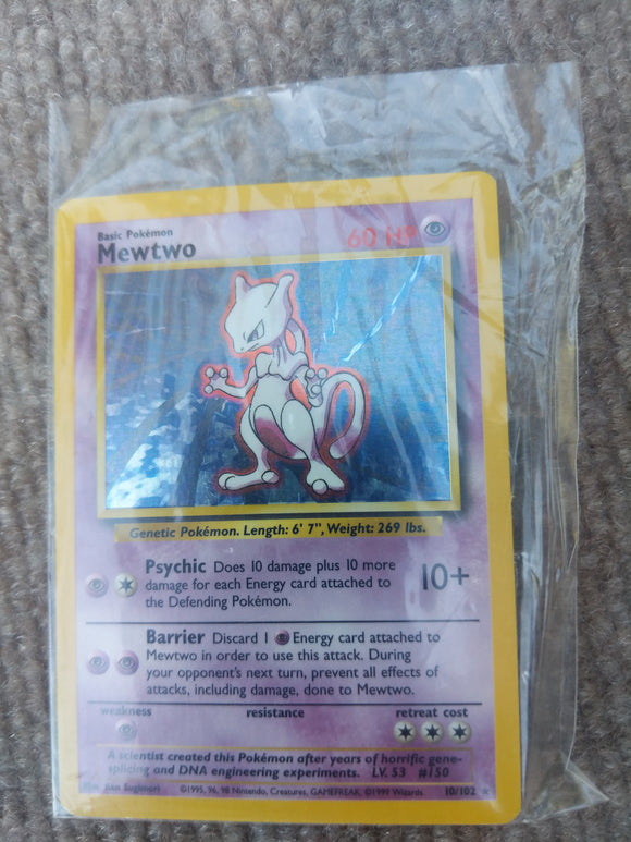 Pokemon Trading Card Mewtwo Extra Rare Mew Two