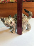 Large Rare Cloisonne Cat Statue