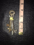 Antique Vintage Original Skeleton Keys Lot of 5 Metal Keys