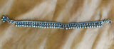 Vintage Sterling Silver Tribal Bell Signed Anklet