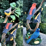 National Geographic Summer Serenade Sculpture 13.5” Tall Birds in Tree