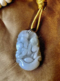 Authentic Jadeite Jade Carved Amulet Necklace