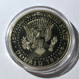 Donald Trump 45th President Of The United States Novelty Gold Color Coin 2018