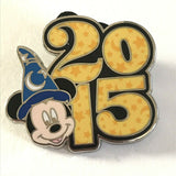2015 Dated Booster Set Sorcerer Mickey Pin MM WDW Disney Fantasia Wizard Hat