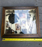 Seymour Mann Vintage U.S Army Military Gun American Shadow Wood Box Art Rare