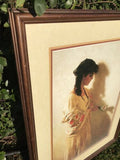 Clark Hulings "Spanish Shawl" Professionally Framed S/N Fine Art Litho w/ COA 29