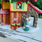 Reindeer Flying Feed Store Department 56 North Pole Series Christmas Village