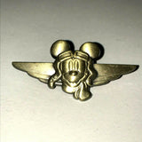 Pilot Aviator Mickey Mouse Airplane Plane Flight Captain Bronze Icon Disney Pin