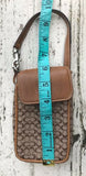 Authentic Signature Coach Brown Leather Phone Holder Purse Wallet