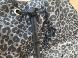 LESPORTSAC Hobo Neo Leo Green Gray Leopard Cheetah Animal Print Backpack Bag