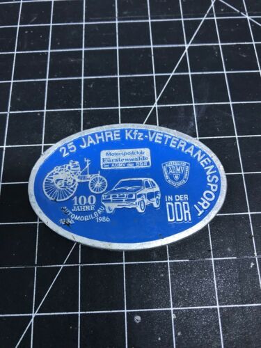 25 Jahre Kfz-Veteranensport Car Badge