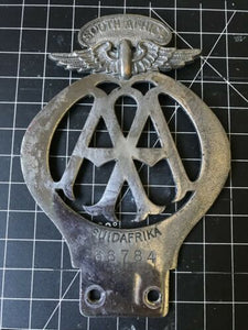 South Africa Automobile Association Suidafrika #68784 Car Badge