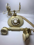 Vintage Cream Colored Rotary Phone Made In Japan