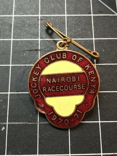 Jockey Club Of Kenya Nairobi Racecourse 1970-71 Badge