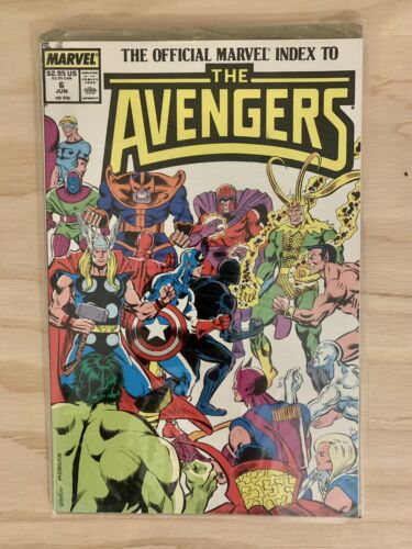 The Official Index to the Avengers #6 (1988, Marvel) Avengers Comic Book