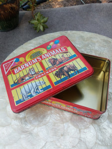 Barnum's Animal Cracker Advertising Metal Tin Container