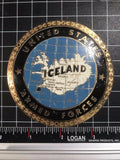 United States Armed Forces Iceland Car Badge