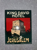 King David Hotel Jerusalem Richter & C Luggage Label