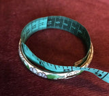 Antique Chinese Cloisonne Vintage Enamel Multicolor Bangle Bracelet Set of 2