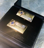 Vintage Signed Anson 12GF Masons Cuff Links