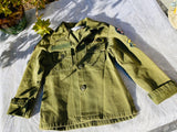 Vintage America And Canadian Rob Roy Army Green Youth Jacket Coat with Patches