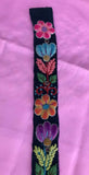 Embroidered Handmade Boho Floral Women’s Wool Belt Handcrafted In Peru