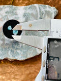 Mosaic Loose Blue Fire Opal Heart Shape Gem Cabochon Set of 2 Gems 6.15mm