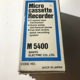 Micro Cassette Recorder Sanyo M5400