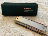 Vintage M Hohner Super Chromonica Harmonica in Original Box