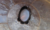 Vintage Native American Sterling Silver & Mother of Pearl MOP Pendant