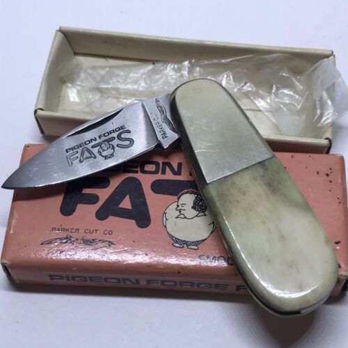 Pigeon Forge Fats Surgical Steel Smooth Bone Mini Pocket Knife