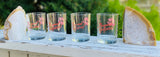 Marilyn Monroe Bernard of Hollywood One Last Kiss Glass Drink Set of 4 Glasses
