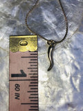 Gold Plated Italian Horn Necklace