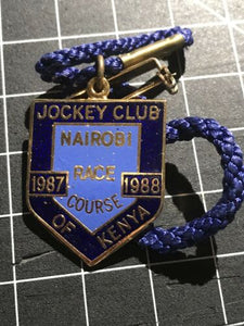 Jockey Club Of Kenya Nairobi Race Course 1987-1988 Badge #76