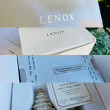 Lenox 24k Gold Crystal Jewels of Christmas Tree Salt & Pepper Shakers Set in Box