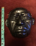 Rare Japanese Antique Ceramic Pottery Man Man’s Face Mask