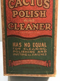 Cactus Polish And Cleaner Vintage Cleaning Product Bottle With Box