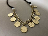 Vintage 10 Commandments Charm Necklace Written In Spanish