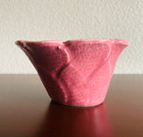 Vintage TIC Pottery USA Pink Desert Flower Ceramic Floral Bowl Dish Vase