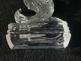 Waterford Signed Crystal Figurine Memento Seahorse Sculpture 7” Tall