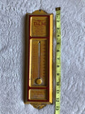 Rare Vintage D Bar M Western Store Nevada Red + Yellow Metal Thermometer Working
