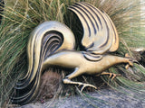 Vintage Bronze Pendergast San Francisco Metal Rooster Chicken Wall Art Plaque