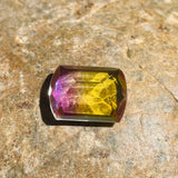 Bi Color Ametrine Yellow Purple Precious Gem Stone Faceted Cut Polished Specimen