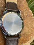 Authentic Ridgeline Denali 100M Water Resistant Black Brown Leather Wrist Watch