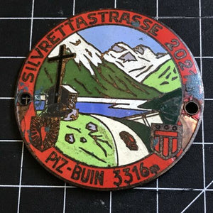 Silvrettastrasse 2021m Piz-Buin 3316m Car Badge