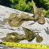 Antique Brass Gold Tone Elephant Ganesha Hindu Ganesh Decorative Hanging Bell
