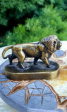 Vintage Lions International Brass Bronze Tone Lion Figurine