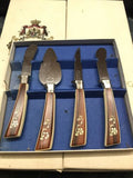 Sheffield English Blades 19 piece Golden Prestige Cutlery Set Solid Stainless