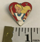 Disney Pin 2013 Hidden Mickey Alice in Wonderland Card Alice Heart Pin