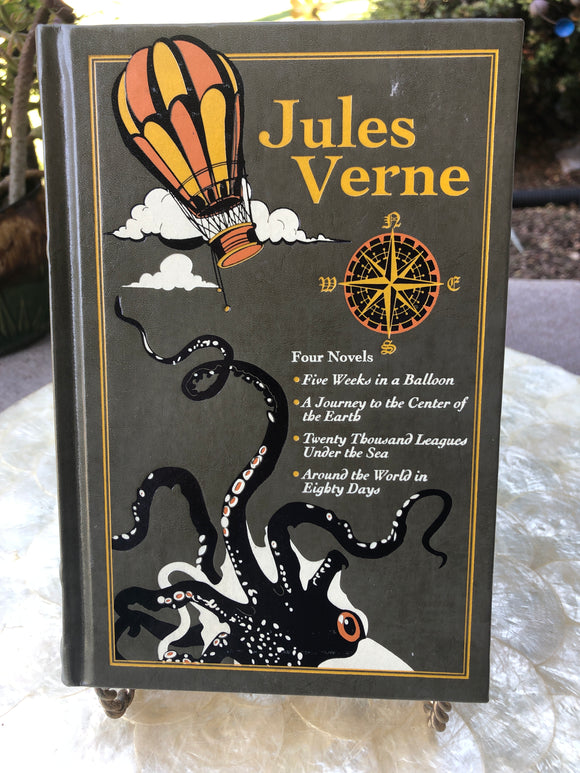 Jules Verne Four Novels Bonded Leather Hardcover Edition 4 Stories Book